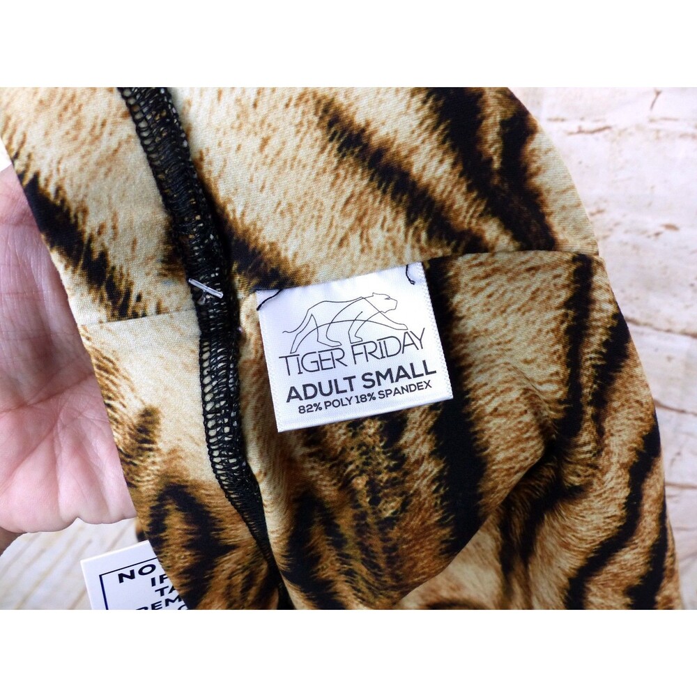 Tiger Friday Go2 Briefs Womens Adult Small Tiger Print Dance Briefs High Waisted - Picture 7 of 12